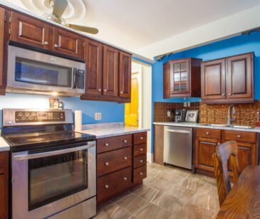 Dr J Smith suite fully equipped Kitchen: dishwasher, full size stove, big fridge